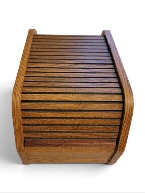 BYTE Box Thomas Hunt Woodworks Roll Top Floppy Disk Storage EUC